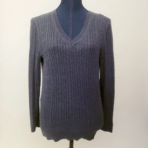 🧣Tommy Hilfiger Gray V-Neck Sweater Sz XL 🧣